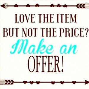 Reasonable offers accepted! 😀